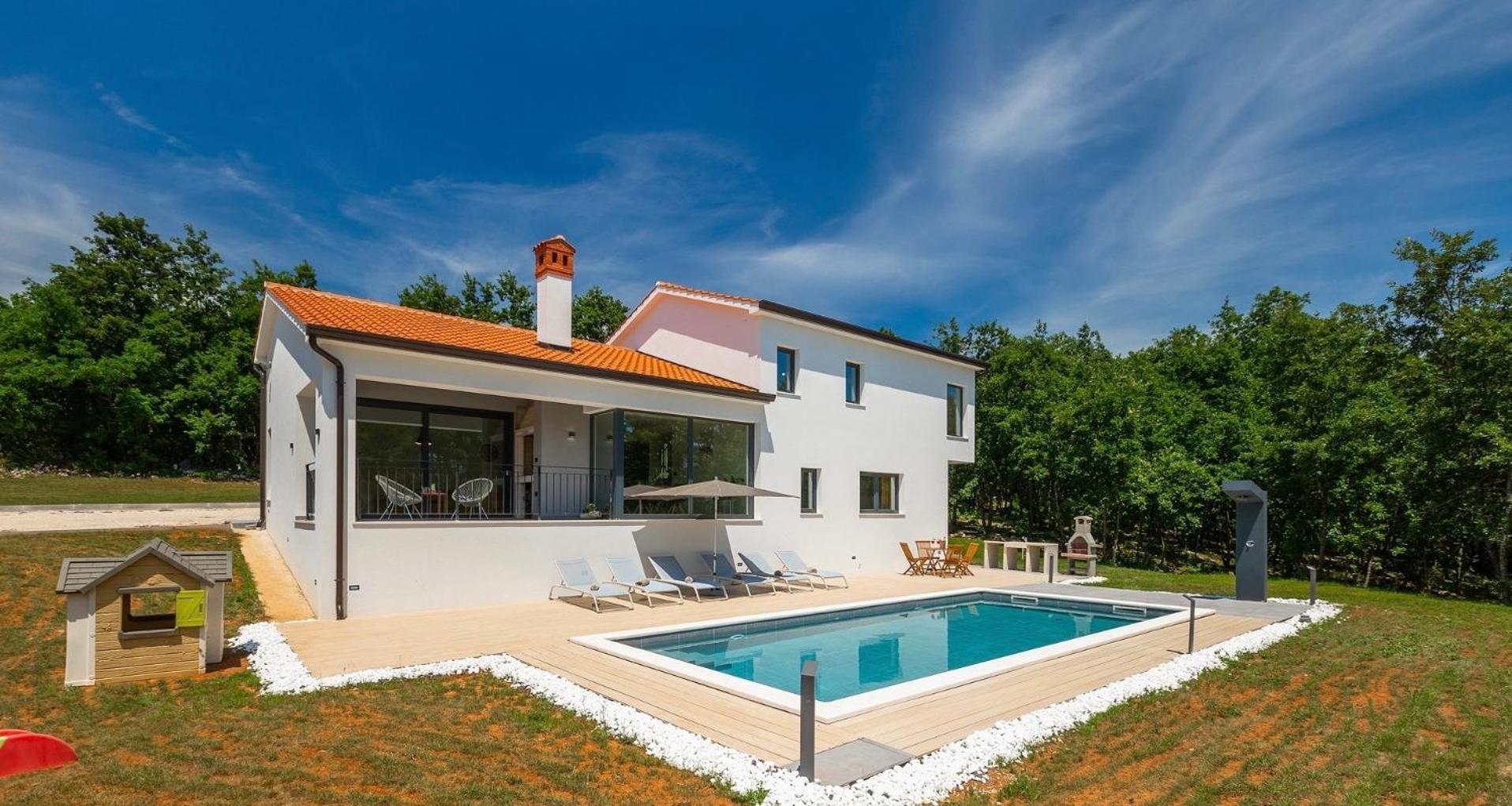 Vila Prisunca Jacuzzi & Swimming Pool Pazin Exteriör bild
