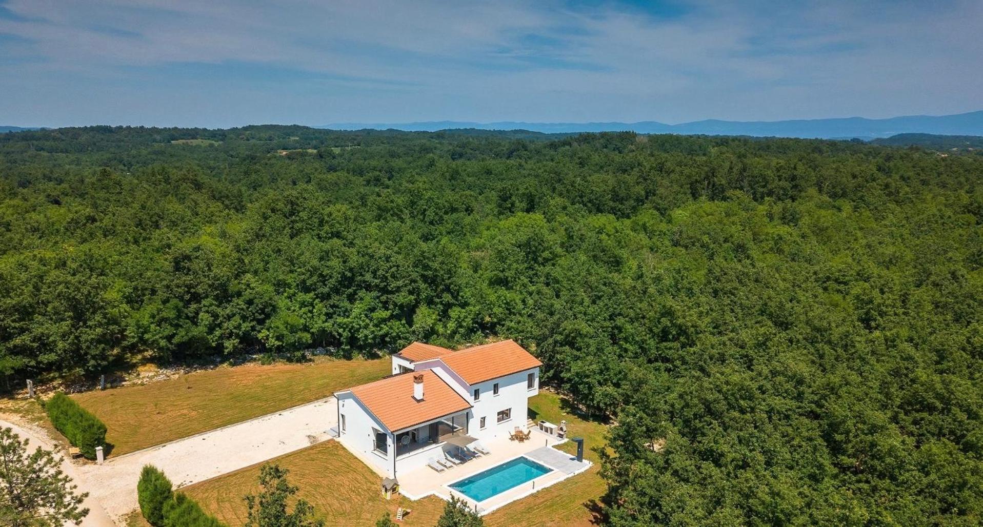 Vila Prisunca Jacuzzi & Swimming Pool Pazin Exteriör bild